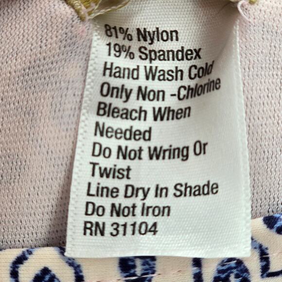 True Craft Blue Floral Bikini Cheeky Bottom Swimwear Medium - Picture 4 of 4